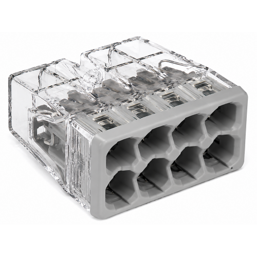 Клема compact WAGO 2273-208 проз. на 8 провід 0,5-2,5 мм². шт/уп
