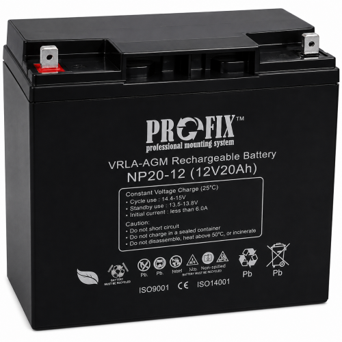 Акумулятор ProFix VRLA-AGM 12V 20Ah NP20-12