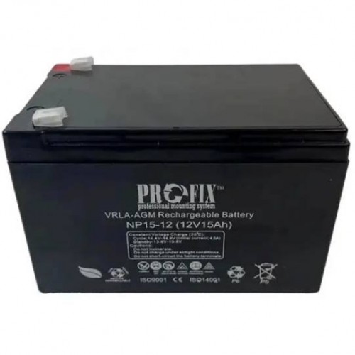 Акумулятор ProFix VRLA-AGM 12V 7,2Ah NP7.2-12