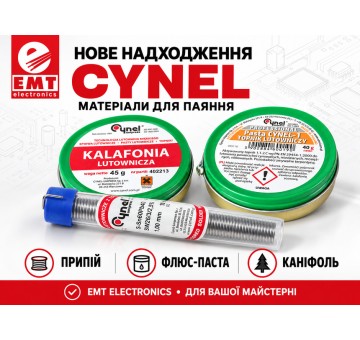 Нові матеріали Cynel для паяння