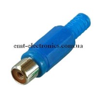 Гніздо RCA під шнур, синє