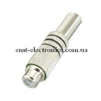 Гніздо RCA під шнур з пружиною, діам.- 6,5мм