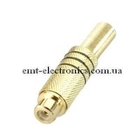 Гніздо RCA під шнур діам.-6.5мм