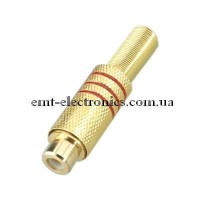 Гніздо RCA під шнур діам.-6.5мм