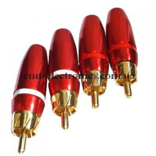 Штекера RCA PROSOUND діам.-6,5мм, червоний