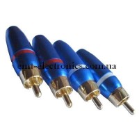 Штекер RCA PROSOUND діам.-6,5мм, синій