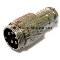 Роз'єм М мікрофонний, 5pin, під кабель