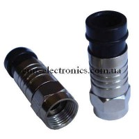 Штекер F для кабелю RG-6, компресійний