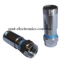 Штекер F для кабелю RG-6, компресійний