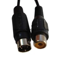 Перехідник (гніздо RCA - штекер mini din 7 pin), зі шнуром 0,2 м