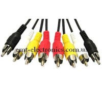 Шнур з'єднувальний 4RCAх4RCA 1,8м