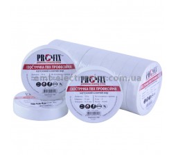 Ізострічка ПВХ PROFIX, 0,13x15мм, біла, 20м
