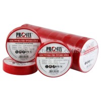 Ізострічка ПВХ PROFIX, 0,13x19мм, червона, 25м