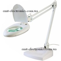 Лупа-лампа з LED підсвічуванням, настільна, x5 збільшення